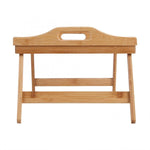 50 x 30 x 4cm Portable Bamboo Wood Bed Tray Breakfast Laptop Desk Tea Food Serving Table Folding Leg Laptop Desk