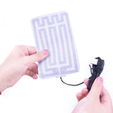 1pc 5V Carbon Fiber Heating Pad Hand Warmer USB Heating Film Electric Winter Infrared Fever Heat Mat For Family Or Outdoor