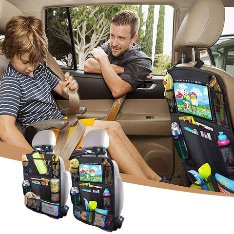 Car Universal Seat Back Organizer Multi-Pocket Storage Bag Tablet Hold –  one_way_lane