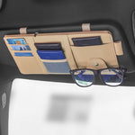 Car Sun Visor Organizer Multi-Pocket Auto Interior Accessories Pocket Organizer Car Document Storage Pouch Pen Holder