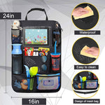 Car Universal Seat Back Organizer Multi-Pocket Storage Bag Tablet Holder Automobiles Interior Accessory Stowing Tidying